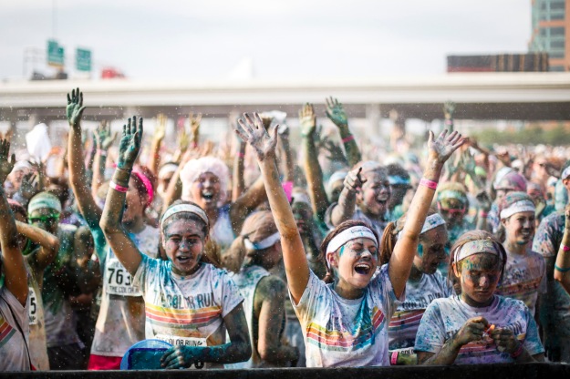 The 5k Color Run was hosted at the Waterfront Park. June 8, 2013.